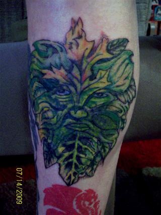 Bill's Greenman tattoo. Bill's Greeman tattoo by Morag @ Tribe Edinburgh by 